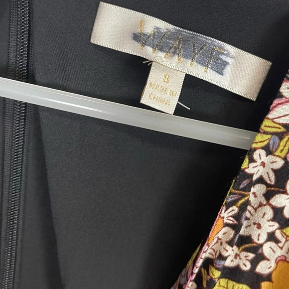 NEW Wayf Dress Womens Small Rosalind Cheetah Print Tie Front Floral Multi NWOT - Picture 4 of 9